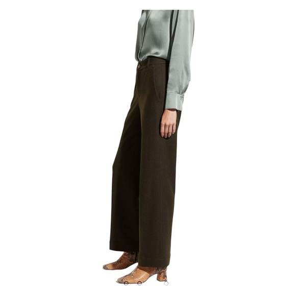 VINCE Cozy Wide Leg Pant, Olive Size 2 - Picture 2 of 15